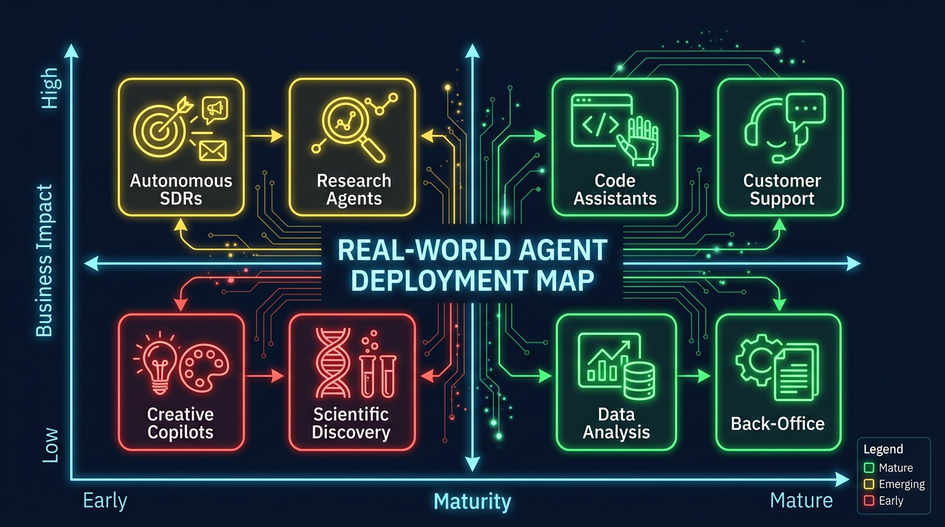 Real-World Agent Deployment Map