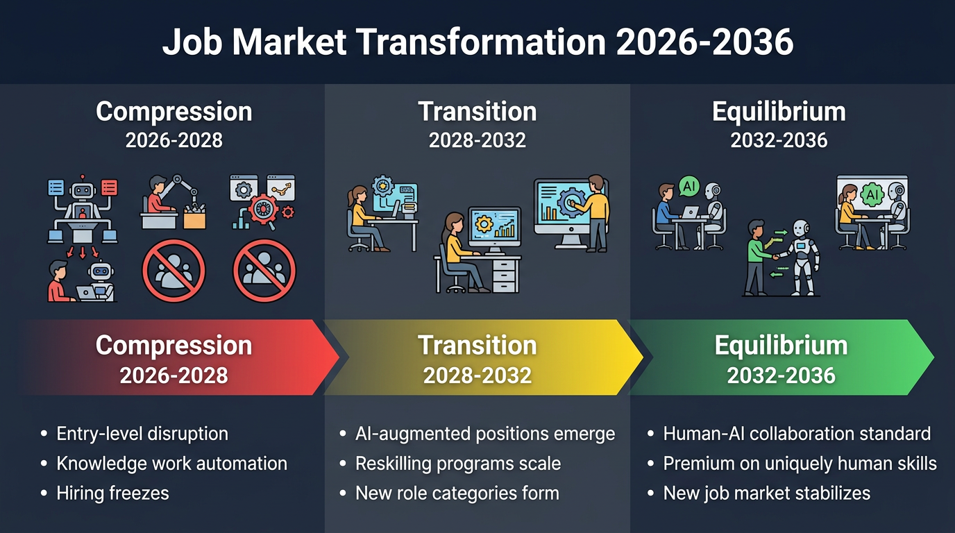 Job Market Transformation Timeline 2026-2036