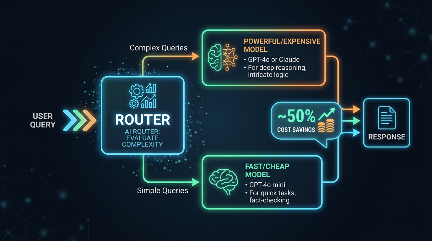 Model Routing Strategy: Cheap Model to Evaluate to Expensive Model