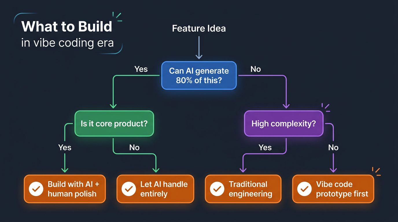 PM Decision Framework: What to Build in the Vibe Coding Era
