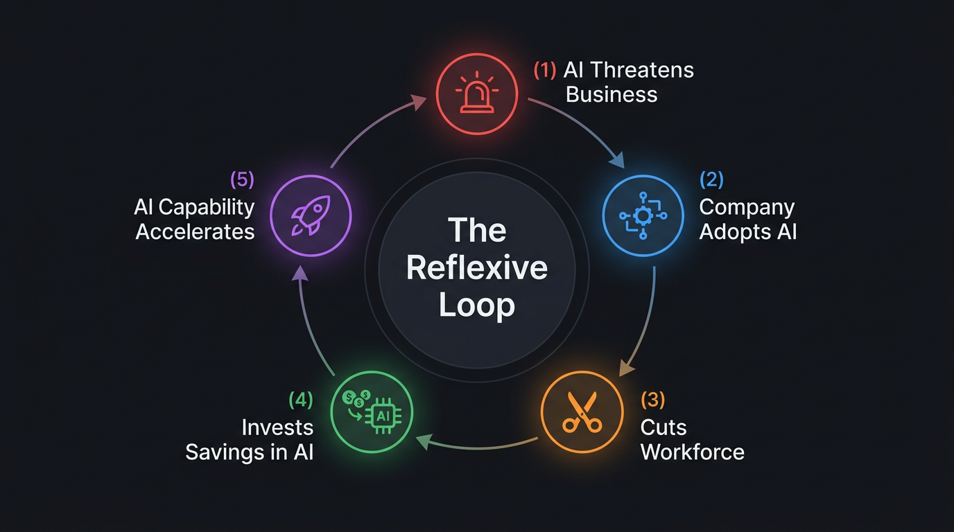 Self-Reinforcing AI Feedback Loop