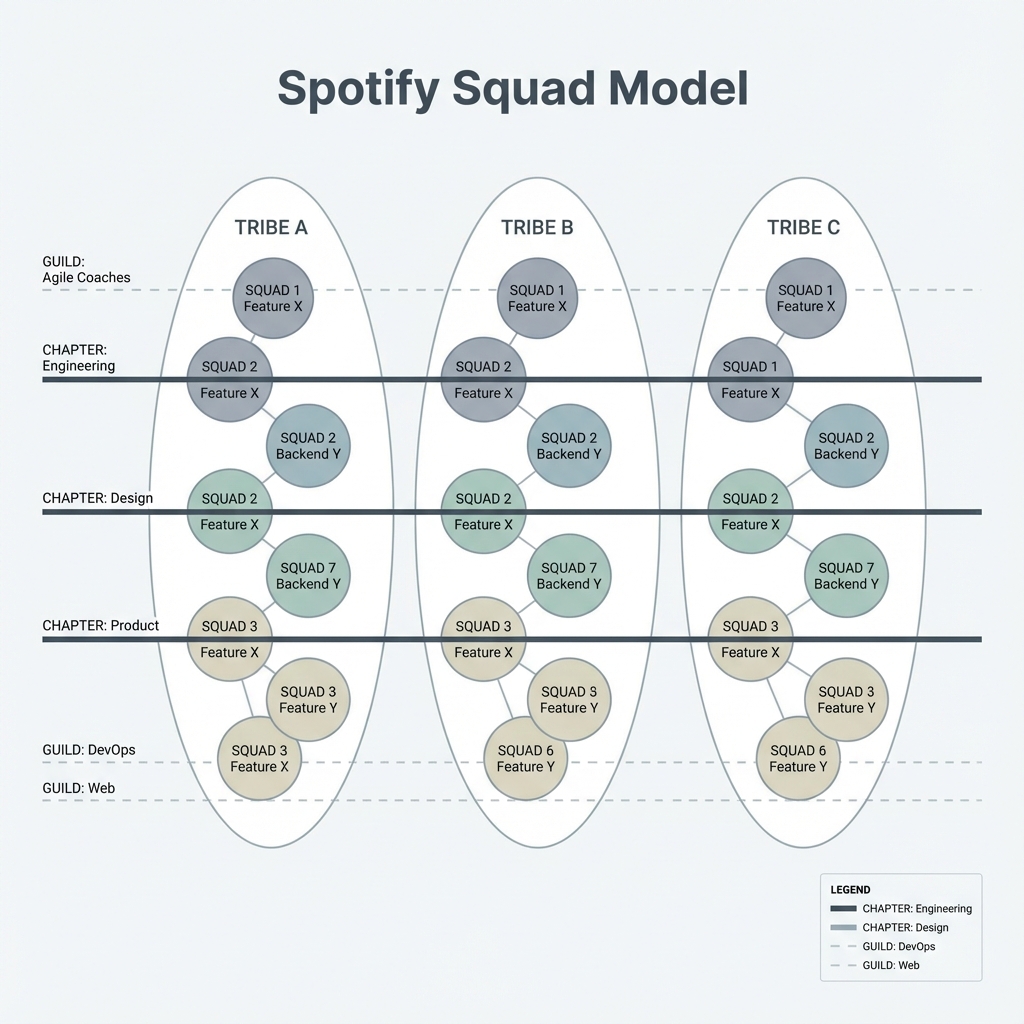 Spotify Squad Model Diagram